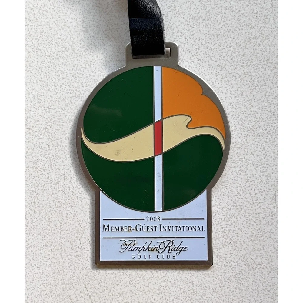 Pumpkin Ridge Golf Club 2008 Member-Guest Invitational Metal Enamel (?) Bag Tag